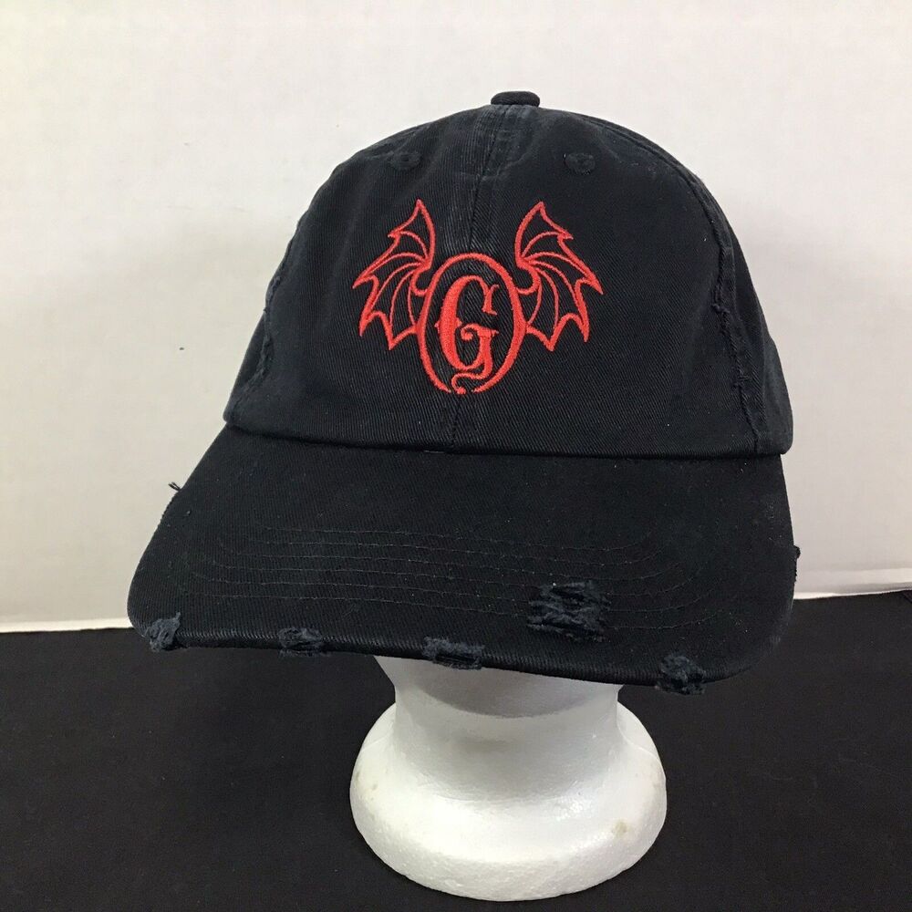 Gideon’s Bakehouse Red Embroidered Logo Black Baseball Hat Disney Springs NEW